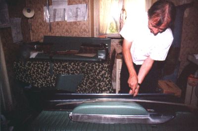 Working on door panel